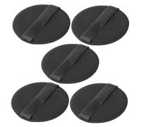 MOTHNUR 5 Pièces Puff de Maquillage Non Latex Noir Éponge Ronde Bouncy pour et Fond de Teint Accessoire Cosmétique Doux et Respirant Usage Professionnel et Quotidien