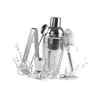 MOTHNUR 5 pièces Set de Shaker Cocktail Acier Bar Professionnel Martini Mixer et Pratique