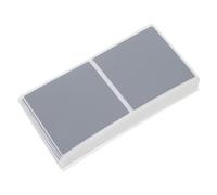 MOTHNUR 50 Pièces Autocollants Argentés à Gratter Couche Métallique, Papier Facile à Décoller pour Jeux DIY et Marketing