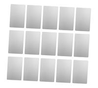 MOTHNUR 50 Pièces Cartes de Visite Métalliques Aluminium Lisse Vierges pour Impression et Gravure Laser Format Carte Bancaire Résistantes et Légères pour Usage Professionnel