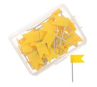 MOTHNUR 50 pièces Épingles Drapeau Carte pour Tableau Liège Punaises Colorées pour Bureau Papeterie Marqueurs Pratiques pour Cartes et Affiches Décoration Murale Créative