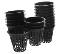 MOTHNUR 50 pièces Hydroponic Plant Baskets Net Cups for Germination Indoor Outdoor Vegetable Growing Plastic Planting Pots with Ventilated Design for Garden Greenhouse Balcony