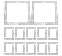 MOTHNUR 50 Pièces Lot de Équerres Angle Plates Métal Supports de Renfort Pré-percés pour Cadres Meubles Tables et Chaises Renforcement Solide des Coins