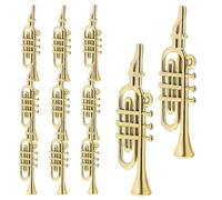 MOTHNUR 50 Pièces Miniature Instruments Décor de Noël Modèles Trompette Saxophone pour DIY Ornements Suspendus Sapin et Créations Festives
