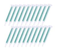 MOTHNUR 50 pièces Tubes de Mélangeur Carrés pour Colle Ab Buses de Mélange Époxy Bi-composant Accessoires pour Applicateur de Colle et Remplissage Époxy Lot de Sections pour Adhésif à