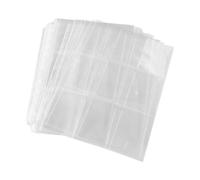 MOTHNUR 50 Pochettes de Classeur Transparentes A4 9 Compartiments, Pages Photo pour Album 3 Anneaux, Protection Anti-poussière pour Photos 3 Pouces, Accessoires Rangement Cartes