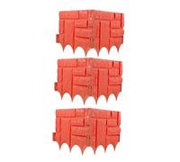 MOTHNUR 6 pièces Bordure de Jardin Plastique Imitation Pierre Clôture Rigide pour Pelouse et Bordures Extérieures Décoration Résistante Aux Intempéries Facile à Installer et Entretenir