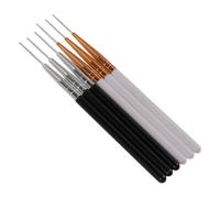 MOTHNUR 6 Pièces Brosse Sourcils et Cils Spiralée Flexible pour Extensions et Laminage Applicateurs Micro Précis Noir et Blanc Outils Maquillage Doux et Adaptables