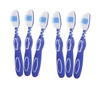 MOTHNUR 6 pièces Mini Toothbrushes With Large Brush Head Soft Handle Portable Small Tooth Brush For Oral Cleaning And Blind Spot Care