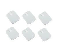 MOTHNUR 6 pièces Patches de Massage Silicone Autocollants Électrodes Carrées de Soins Thérapeutiques Auto-adhésives Gel Conducteur Respirant sans Latex Soins Électriques Sécurisés pour