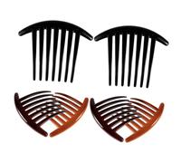 MOTHNUR 6 pièces Peigne à Dents pour Cheveux Femmes Accessoire Coiffure Plastique Latéral Peigne pour Chignon et Twist Lot de Multicolores Adapté Cheveux Bouclés Crépus et Lisses