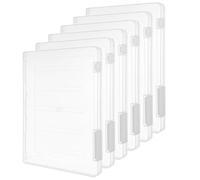 MOTHNUR 6 Pièces Support De Document En Plastique Conteneur De Fichiers Boite Rangement White