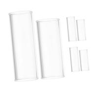 MOTHNUR 6 Pièces Transparent Lightweight Finger Rings For Electric Acoustic Bass Guitar Ergonomic Fit For Blues Jazz Rock Performance