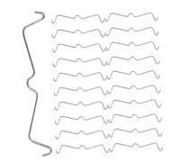MOTHNUR 60 Pièces boucle de fermeture à crochet pour crochet couleur serrures à panneau perforé cintre de cheville Acier inoxydable Argent