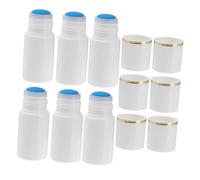MOTHNUR 6pièces Flacons De Stockage Pour Cosmétiques Bouteilles Liquid Sub Pour Application Externe Avec Capuchon Blanc Et Liseré Doré