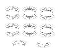 MOTHNUR 7 Paires Faux Cils Halloween Groupe Auto-adhésif Accessoires Gothiques Dramatiques pour Maquillage de Fête Cosplay et Spectacles