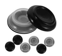 MOTHNUR 8 Pièces Piano Leg Coasters Antidérapants Abs pour Protection Sols Durs du Bruit Supports pour Piano Droit Styles Transparent et Noir Protège Plancher Multi Surfaces