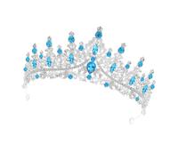 MOTHNUR Accessoire De Cheveux Couronne Mariage Fille Bandeau Couronne Pour La Fête Bal De Diadèmes Couronnes Pour Les Femmes Casque Coiffe De Mariée Accessoires Ciel Bleu Strass