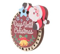 MOTHNUR Aimant De Réfrigérateur Compte À Rebours Décoration De Noël Calendrier Magnétique De L'Avent En Bois Aimants Calendrier De L'Avent