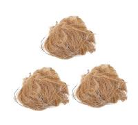 MOTHNUR Allume-feu en Jute Naturel pour Camping 3 Pièces Outil Pratique pour Démarrer Feu pour Activités en Plein Air Résistant Au Vent Combustion Instantanée
