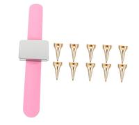 MOTHNUR Anneaux De Séparation De Cheveux Professionnels 11 Pièces Rose Ensemble Outils Pratiques Coiffure Tressage Cosplay Accessoires Salon Coiffure