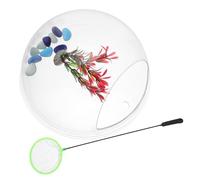 MOTHNUR Aquarium Mural Suspendu Acrylique Transparent Bol Multifonction pour Poissons et Plantes Hydroponiques Vase Mural Moderne Installation Facile Entretien Simple