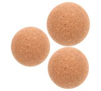 MOTHNUR Balles de Massage en Liège Lot de 3 pour Relaxation Musculaire Massage Fascia et Points de Déclenchement Outil Portable pour Pieds Dos et Nuque Balle de Yoga Souple et