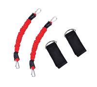 MOTHNUR Bande Élastique Résistance Cheville pour Jambes Fitness avec Latex Naturel et Sangles Ajustables Entraînement et Endurance Accessoire Musculation Yoga Rouge