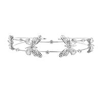 MOTHNUR Bandeau Bandana Élégant Rose Femmes Mariage Robe Bijoux De Cheveux Pour Fille Faire La Fête Genre -tête Casque Groupe Tiare Sirène Silver Alliage De Zinc