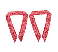 MOTHNUR Bandeaux Foulards Pirate 2 Pièces Taille Unique en Tissu Extensible Rouge Unisexe Sport et Fitness Anti-transpiration pour Adultes et Adolescents