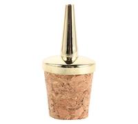 MOTHNUR Bec Verseur pour Bouteilles de Vin et Spiritueux Bouchon en Liège Doseur Précis Anti-Goutte Matériau Métal Doré Compatible Bouteilles Standard Accessoire Bar pour Maison et