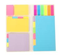 MOTHNUR Bloc-notes Autocollant Fluorescent Portable Mémo Multi-usage Pratique et Léger pour Bureau École et Maison Notes Adhésives Colorées Polyvalentes