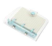 MOTHNUR Bloc-Notes Design à 3 Anneaux Transparent Petit Bloc-Notes de Scrapbooking Fantaisie Classeur à Feuilles Mobiles Multi-Usages Accessoire Élève Bleu Format Mini pour Prise de