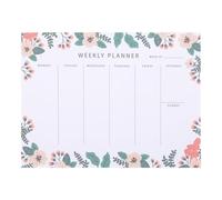 MOTHNUR Bloc-notes Semainier Planificateur Hebdomadaire Épais Sans Date Portable Pour Étudiants Bureau Famille