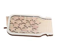 MOTHNUR Bocal à Récompenses en Bois Forme Étoile Pot de Récompense DIY pour Garçon et Filles Système de Gestion du Comportement en Classe Outil Pédagogique Décoratif pour Motricité