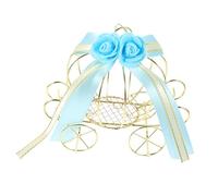 MOTHNUR Boîte à Bonbons Citrouille Couronne Forgé Bleu Coffret Cadeau Créatif pour Mariage et Fêtes Décoration Romantique et Polyvalente