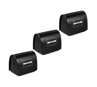 MOTHNUR Boîte à Lames en Fer Noire Fond Amovible Lot de 3 Boîtes de Rangement Sécurisées pour Lames de Rasoir Usagées Mallette de Recyclage Pratique pour Usage Domestique et Voyage