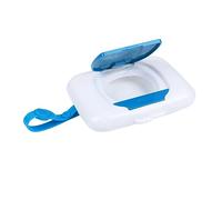 MOTHNUR Boîte à Mouchoirs Humides Portable Pour Bébé Boîte à Mouchoirs D'extérieur En Plastique Bleu Étui à Lingettes Réutilisable Pour Poussettes Pratique En Voyage 1 Pièce