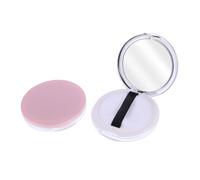 MOTHNUR Boîte à Poudre Vide 2 Pièces 5 G Ultra-fine Argenté et Rose Houppette pour Maquillage Portable et Boîte à Poudre de Voyage Compacte