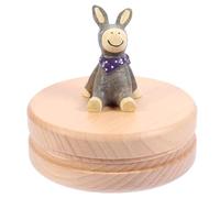 MOTHNUR Boîte à Souvenirs pour Dents de Lait en Bois de Hêtre Organiseur pour Collection de Dents de Bébé Boîte de Rangement Sécurisée D’Âne Présent Enfance Noël et Anniversaire