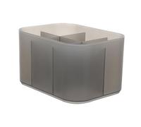 MOTHNUR Boîte de Rangement pour Outils de Manucure Compartiments Organisateur Léger pour Pinceaux et Accessoires de Nail Art Rangement pour Bureau et Coiffeuse