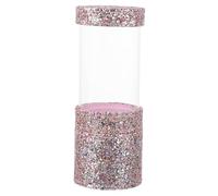 MOTHNUR Boîte de Rangement Transparente pour Pinceaux de Maquillage avec Paillettes Organisateur Compact et pour Cosmétiques Support Pratique pour Pinceaux Moyen à Petit Protection