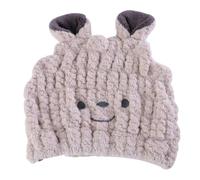 MOTHNUR Bonnet de Bain pour Bébé à Séchage Rapide Serviette Sèche-Cheveux en Microfibre Ultra Absorbante Taille Garçon et Filles Couleur Sourire Crème Accessoire Bain Doux et Léger