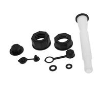 MOTHNUR Bouchon Fileté Antidérapant pour Bec Verseur de Rechange de Canette, Kit de Remplacement Blanc en PE, Raccord Gaz Sécurisé Cuisine Extérieure et Barbecue