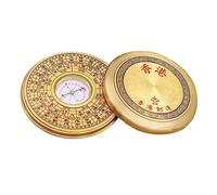 MOTHNUR Boussole Feng Shui Portable Alliage Vintage Camping Pan Multifonction pour Randonnée et Survie Outil de Navigation Chinois Ancien Décor Rétro