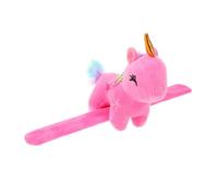 MOTHNUR Bracelet Qui Claque Peluche Licorne Bande Slap Douce et Confortable Accessoire Fête Anniversaire Noël Décoration Poignet Adorable et Couleur Aléatoire