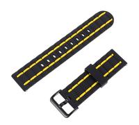 MOTHNUR Bracelet Silicone Étanche pour Design Respirant Bicolore Noir et Jaune Accessoire Sport Résistant à Usure