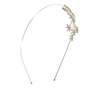 MOTHNUR Bride Headband With Rhinestone Star Design Metal Womens Hairband For Wedding Party Comfortable And Non Slip Hair Accessory For
