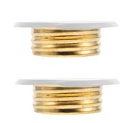 MOTHNUR Cache de Tête de Sprinkler en Cuivre Filetée 2 Pièces Plaque de Protection pour Gicleur D’Incendie de Plafond Dissimulation Invisible pour Sécurité Incendie en Intérieur et