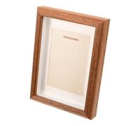 MOTHNUR Cadre pour Médailles en Bois 7 Pouces Vitrine d'Exposition Seul Compartiment Coffret de Rangement pour Médailles de Marathon et Sport Présentoir Mural Compact Couleur Café